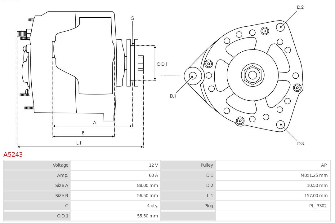 Alternator AS-PL A5243