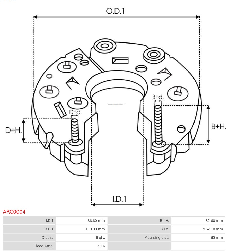 Prostownik, alternator AS-PL ARC0004