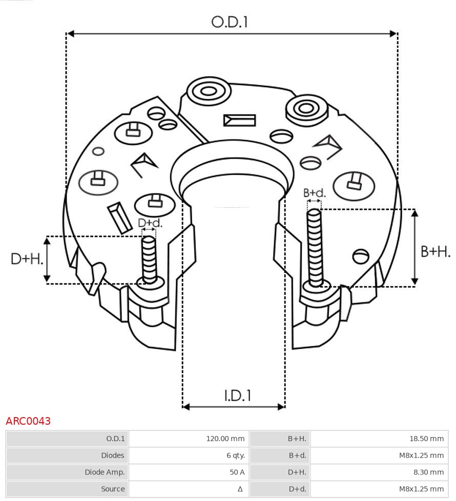 Prostownik, alternator AS-PL ARC0043