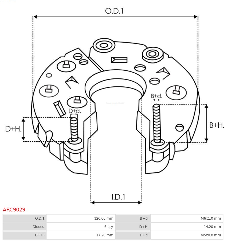 Prostownik, alternator AS-PL ARC9029
